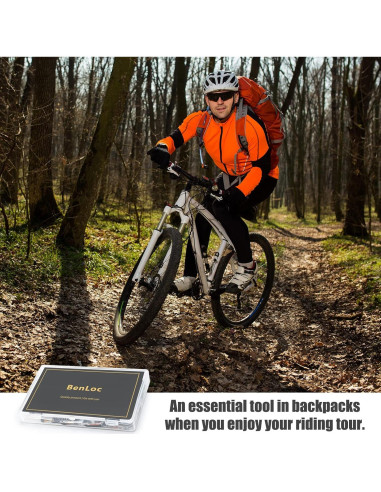 Kit de Reparación de Neumáticos de Bicicleta Dexnoca 16 Parches