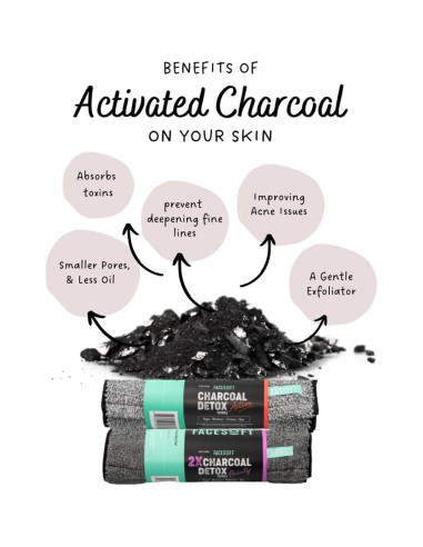 Toalla de Yoga Facesoft - Carbón Activado Ecológica 25x96 cm