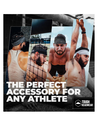 Diadema deportiva Tough Headwear Dryzone para hombres - 100% poliéster