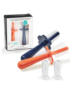 Cepillo de Dientes Grabease Doble Cara Bebés 12 Meses 2 Unidades