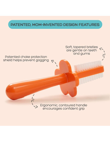 Cepillo de Dientes Grabease Doble Cara Bebés 12 Meses 2 Unidades