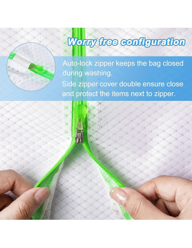 Bolsas de Lavandería GOGOODA 7 Set Malla Blanca Premium