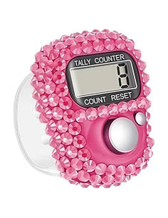 Contador Digital Portátil WLngtv Rosa con Pantalla LCD