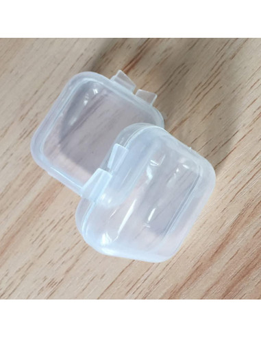 10 Cajas Plásticas Transparentes ccHuDE para Joyas 3.5x3.5cm