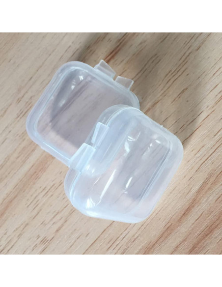 10 Cajas Plásticas Transparentes ccHuDE para Joyas 3.5x3.5cm 10 Cajas Plásticas Transparentes ccHuDE para Joyas 3.5x3.5cm