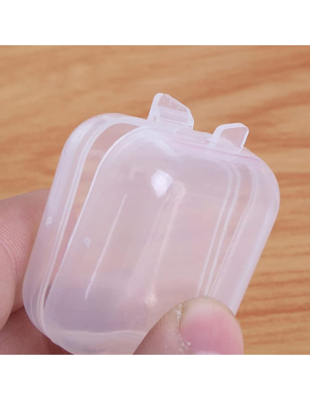 10 Cajas Plásticas Transparentes ccHuDE para Joyas 3.5x3.5cm 10 Cajas Plásticas Transparentes ccHuDE para Joyas 3.5x3.5cm