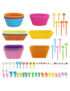 Kit de Divisores de Silicona SourceTon 70 PCS para Bento Box