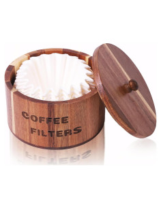 Soporte para Filtros de Café Catory de Madera de Acacia 8.9 cm