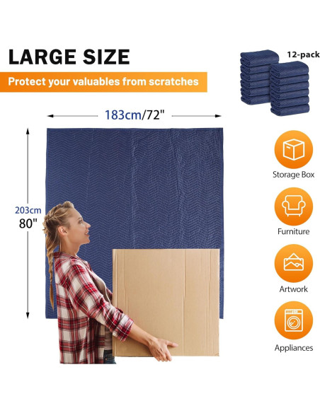 12 Manteles de Mudanza Nova 80 x 72 cm Alta Resistencia