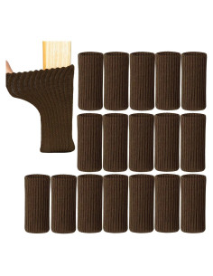 24 Calcetines para Patas de Muebles UrsoKuz Marrón Antideslizantes