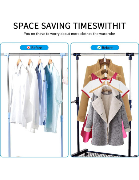 Ganchos Conectores para Perchas HexinYigjly - 50 Clips Ahorradores de Espacio