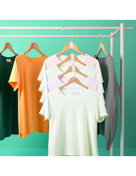 Ganchos Conectores para Perchas HexinYigjly - 50 Clips Ahorradores de Espacio