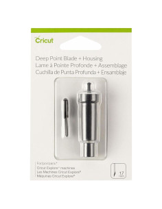 Cuchilla de Punta Profunda Cricut + Carcasa para Corte 1.5mm