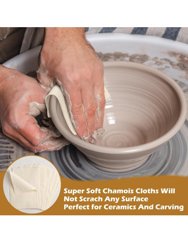 Paños de Chamois MAPVOLUT 30 Pcs 8.13x12 cm Suaves