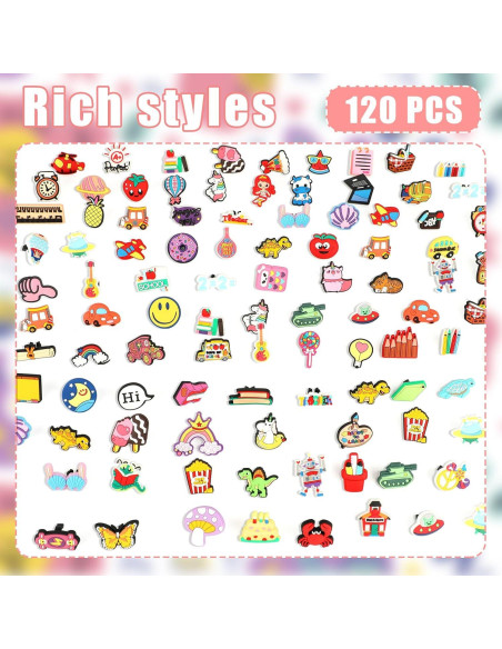 120 Decoraciones para Punta de Lápiz HIKIMA Multicolor