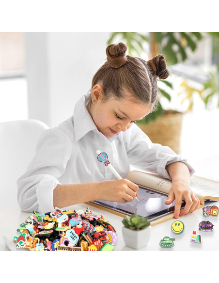 120 Decoraciones para Punta de Lápiz HIKIMA Multicolor