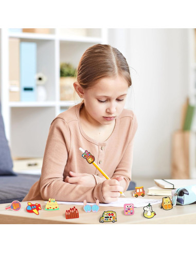 120 Decoraciones para Punta de Lápiz HIKIMA Multicolor