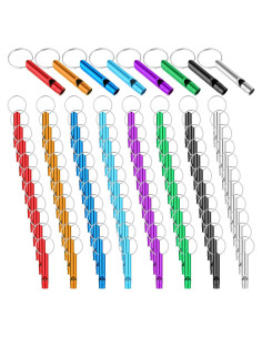 200 Silbatos de Emergencia Aluminio JJUNW para Camping y Deportes