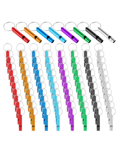200 Silbatos de Emergencia Aluminio JJUNW para Camping y Deportes