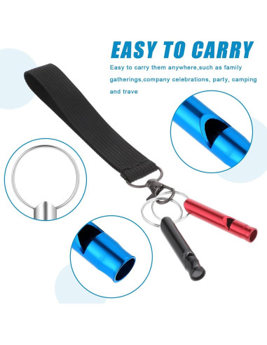 200 Silbatos de Emergencia Aluminio JJUNW para Camping y Deportes