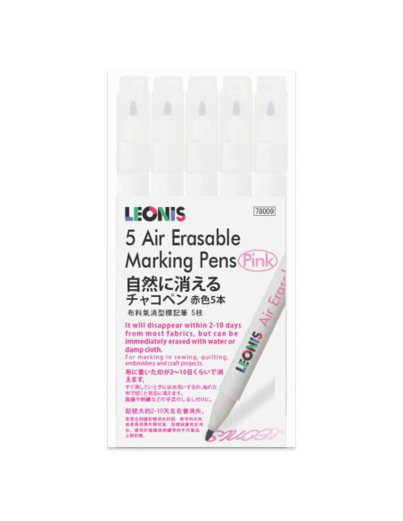 Bolígrafo de Tinta Desaparecedora LEONIS 5 Unidades Rosa