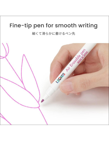 Bolígrafo de Tinta Desaparecedora LEONIS 5 Unidades Rosa