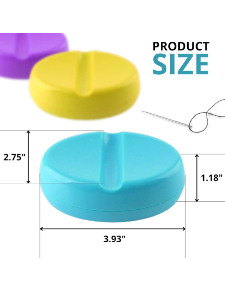 3 Almohadillas Magnéticas para Alfileres de Costura YARRD 10x7 cm