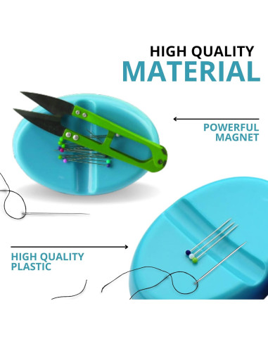 3 Almohadillas Magnéticas para Alfileres de Costura YARRD 10x7 cm