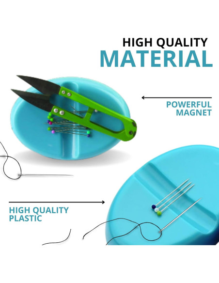 3 Almohadillas Magnéticas para Alfileres de Costura YARRD 10x7 cm