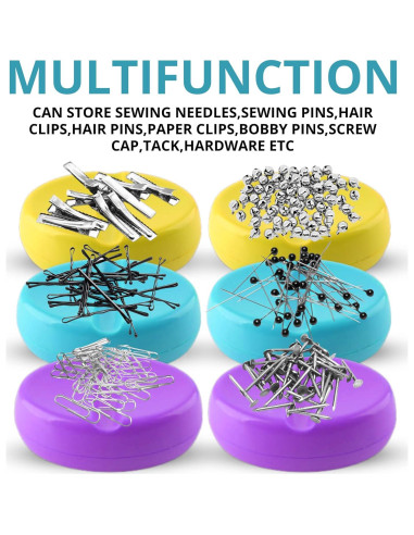 3 Almohadillas Magnéticas para Alfileres de Costura YARRD 10x7 cm