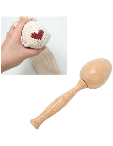 Kit de Agujas de Remendar Pssopp con Mango Curvado de Madera