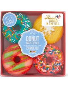 Bombas de Baño Fizz & Bubble Donut - Paquete de 4 Hidratantes 2