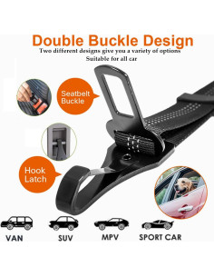 Cinturón de Seguridad para Perros Jorohiker Ajustable 3 en 1 2