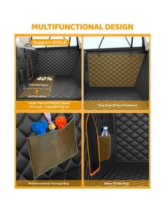 Funda de Asiento para Perros GEARGO XL Impermeable Antideslizante 2