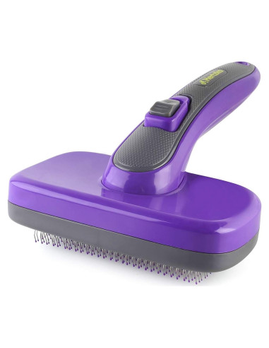 Cepillo Autolimpiante Hertzko para Perros y Gatos - 25.8x14.9cm