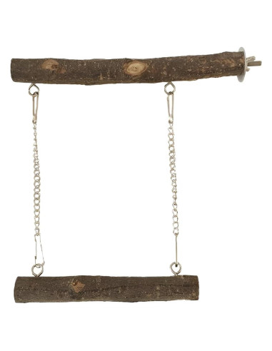 Columpio para Aves Meprotal 20x21 cm Madera Natural