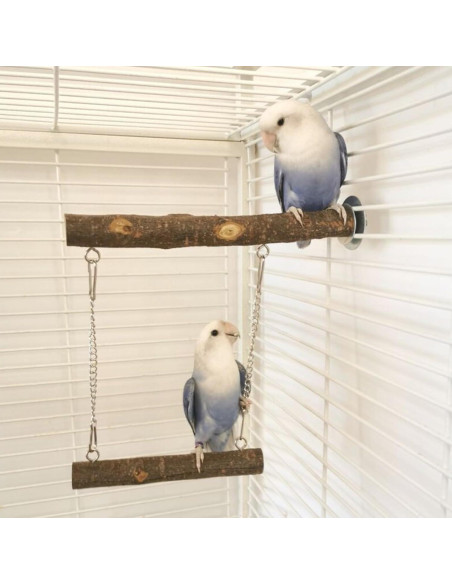 Columpio para Aves Meprotal 20x21 cm Madera Natural