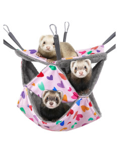 Hamaca para Hurones Glittme 3 Capas Suave y Lavable