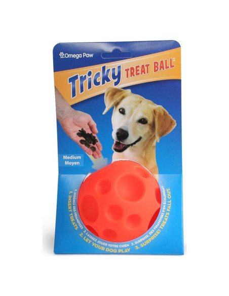 Bola de Golosinas Tricky Omega Paw - Mediana, Naranja