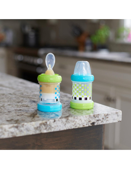 Alimentador Sassy para Bebés - Set de 2 Botellas 120ml con Tetina
