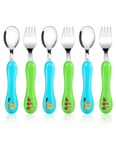 Juego de Cubiertos para Niños Lehoo Castle 6 Piezas Acero Inoxidable
