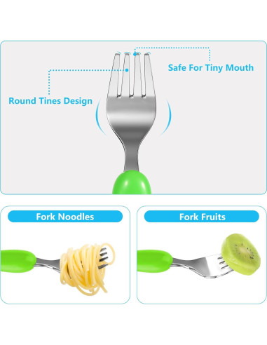 Juego de Cubiertos para Niños Lehoo Castle 6 Piezas Acero Inoxidable