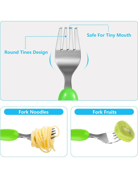 Juego de Cubiertos para Niños Lehoo Castle 6 Piezas Acero Inoxidable