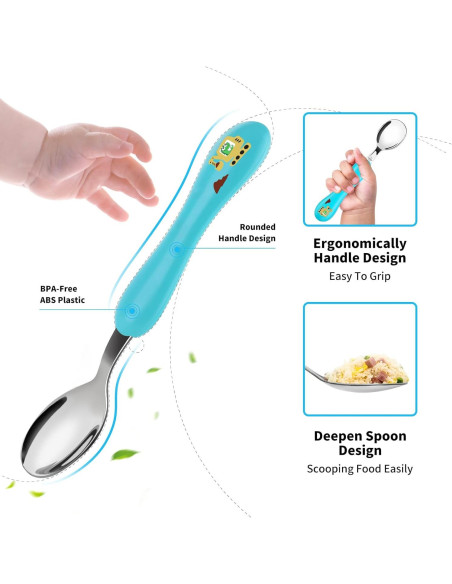 Juego de Cubiertos para Niños Lehoo Castle 6 Piezas Acero Inoxidable