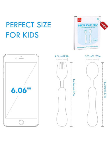 Juego de Cubiertos para Niños Lehoo Castle 6 Piezas Acero Inoxidable