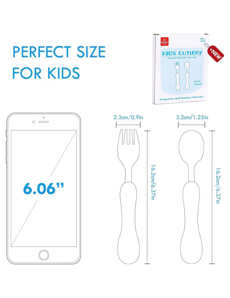 Juego de Cubiertos para Niños Lehoo Castle 6 Piezas Acero Inoxidable