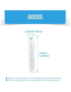 Paquete de 8 Sujetadores de Tiza Transparentes Achaltiza 2