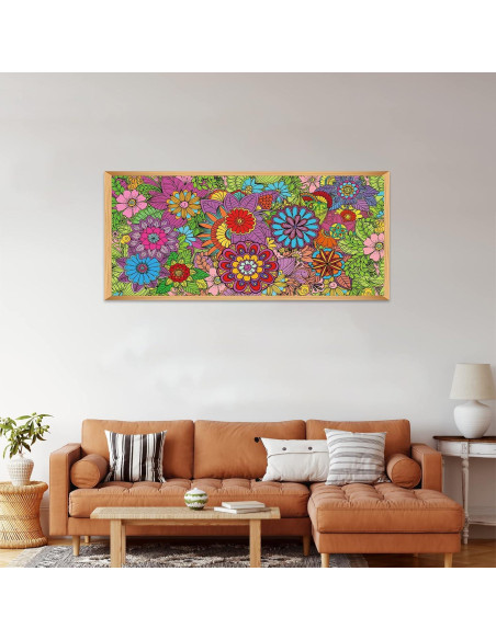 Paquete de 2 Pósters Gigantes para Colorear Mandala ZOIIWA 127x76 cm