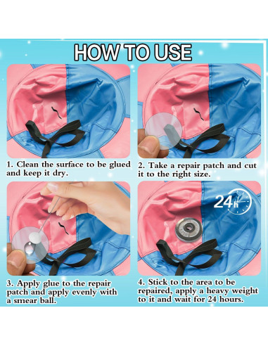 Kit de Reparación de Parche Inflable Hannaera 60 ml PVC