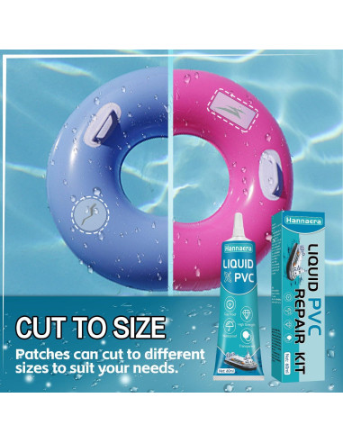 Kit de Reparación de Parche Inflable Hannaera 60 ml PVC